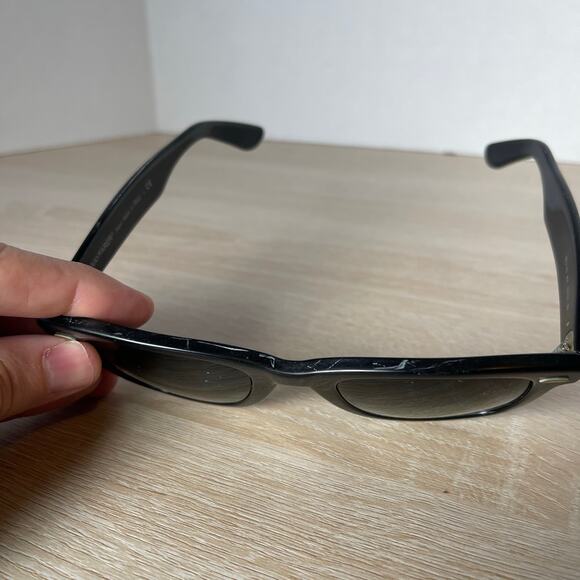 Ray-Ban RB2140 901 Wayfarer Sunglasses Black PARTS ONLY 50-22 Italy - Picture 8 of 11